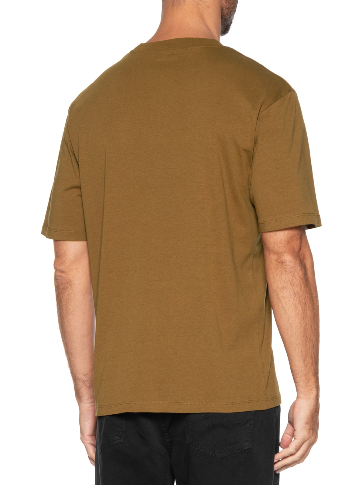 Camiseta Masculina Em Algodão Orgânico Marrom Jack & Jones