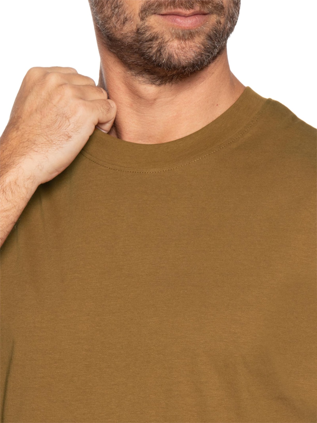 Camiseta Masculina Em Algodão Orgânico Marrom Jack & Jones