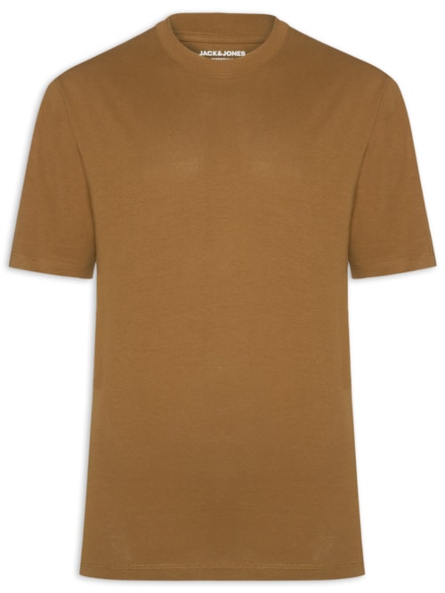 Camiseta Masculina Em Algodão Orgânico - Marrom