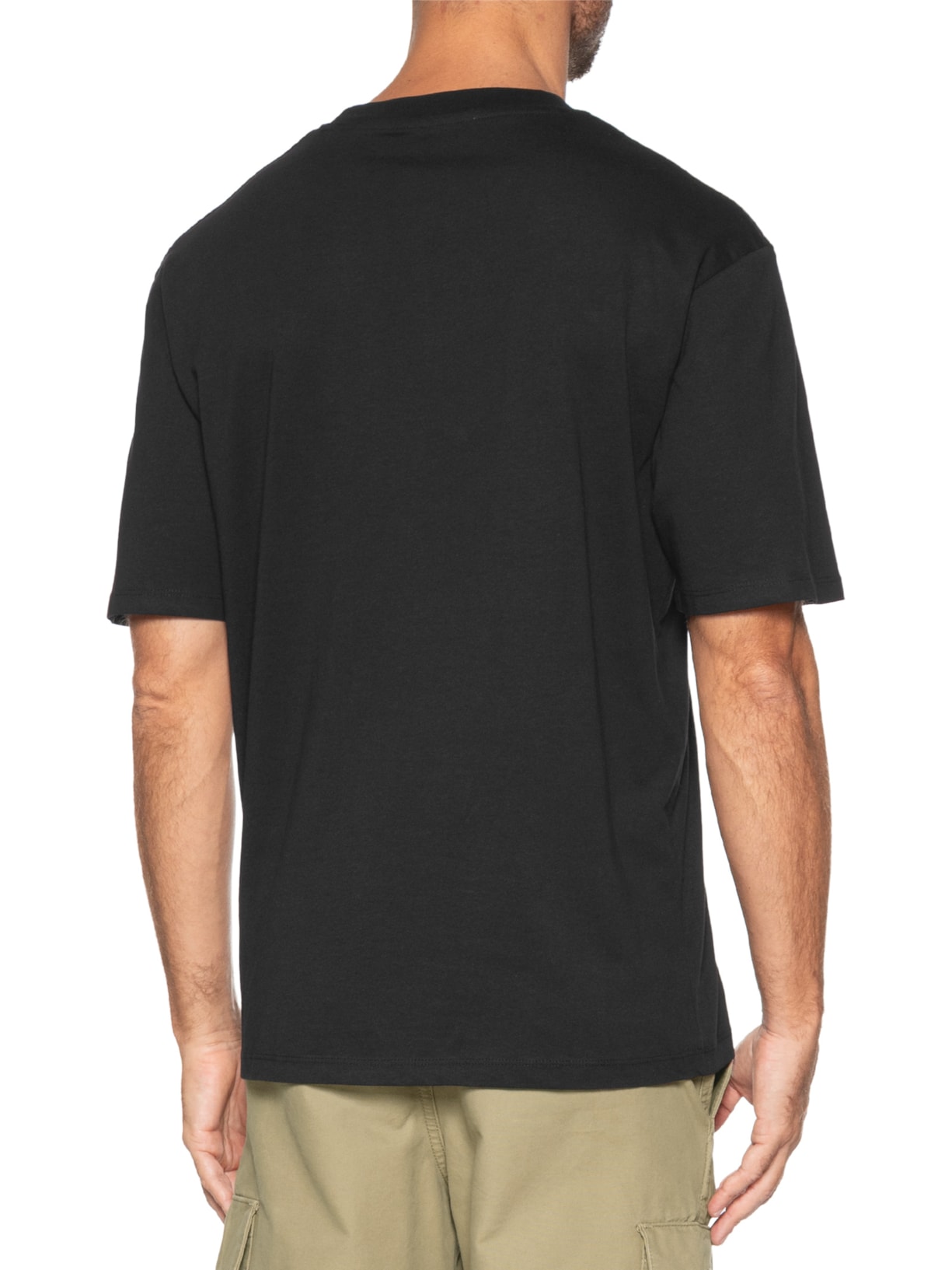 Camiseta Masculina Em Algodão Orgânico Preto Jack & Jones