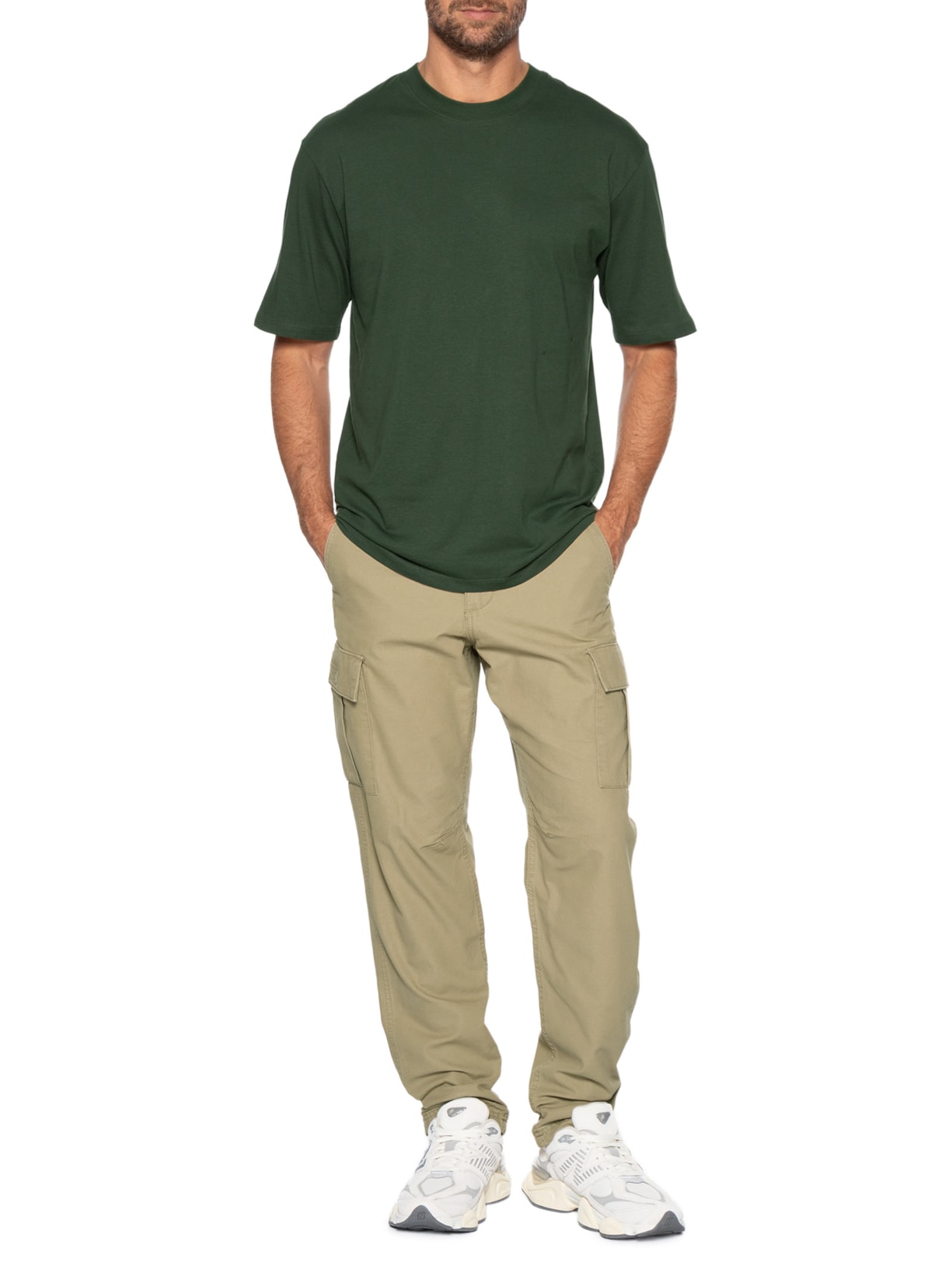 Camiseta Masculina Em Algodão Orgânico Verde Jack & Jones
