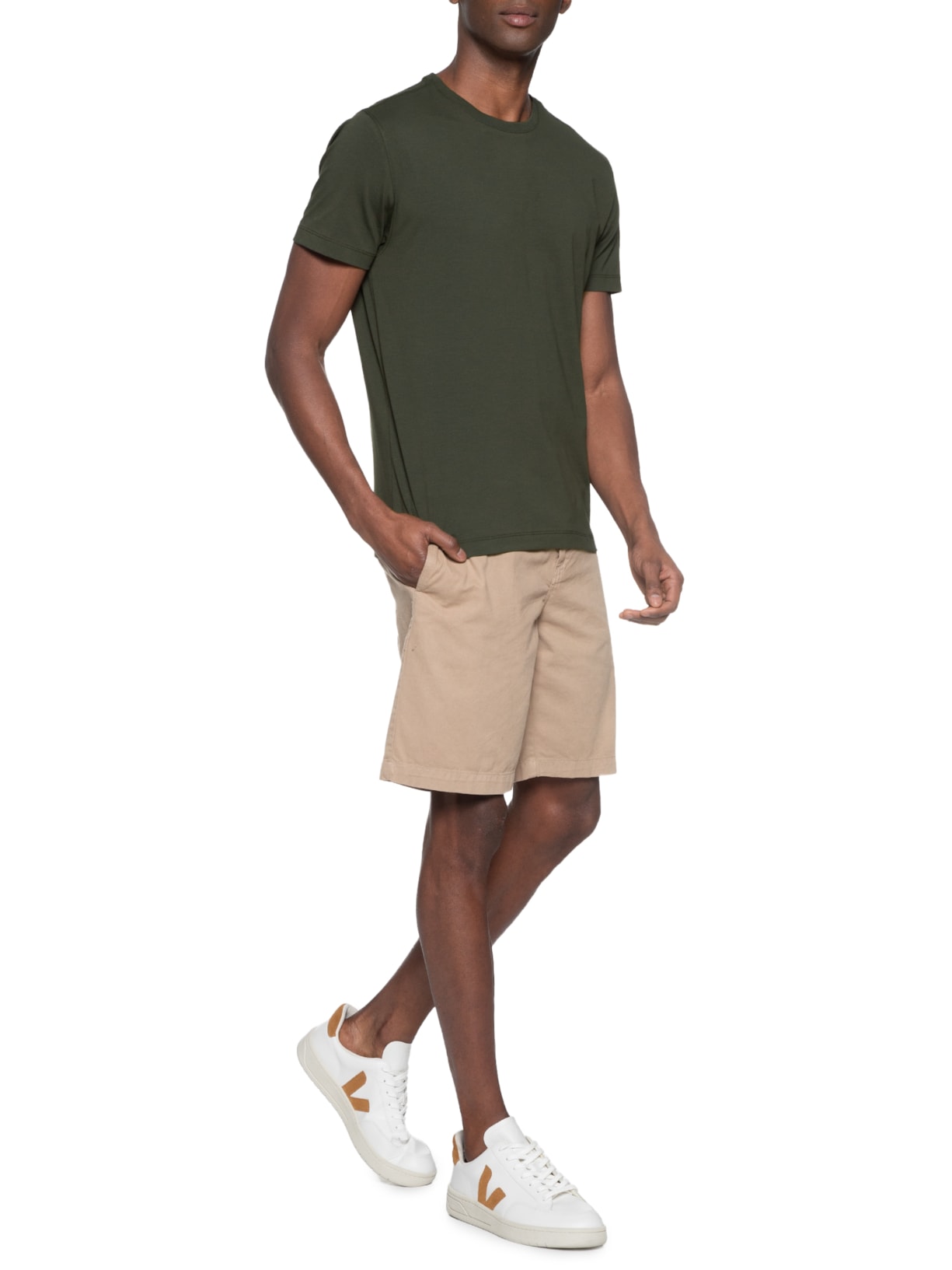 Camiseta Masculina em Algodão Pima Performing Verde Urban