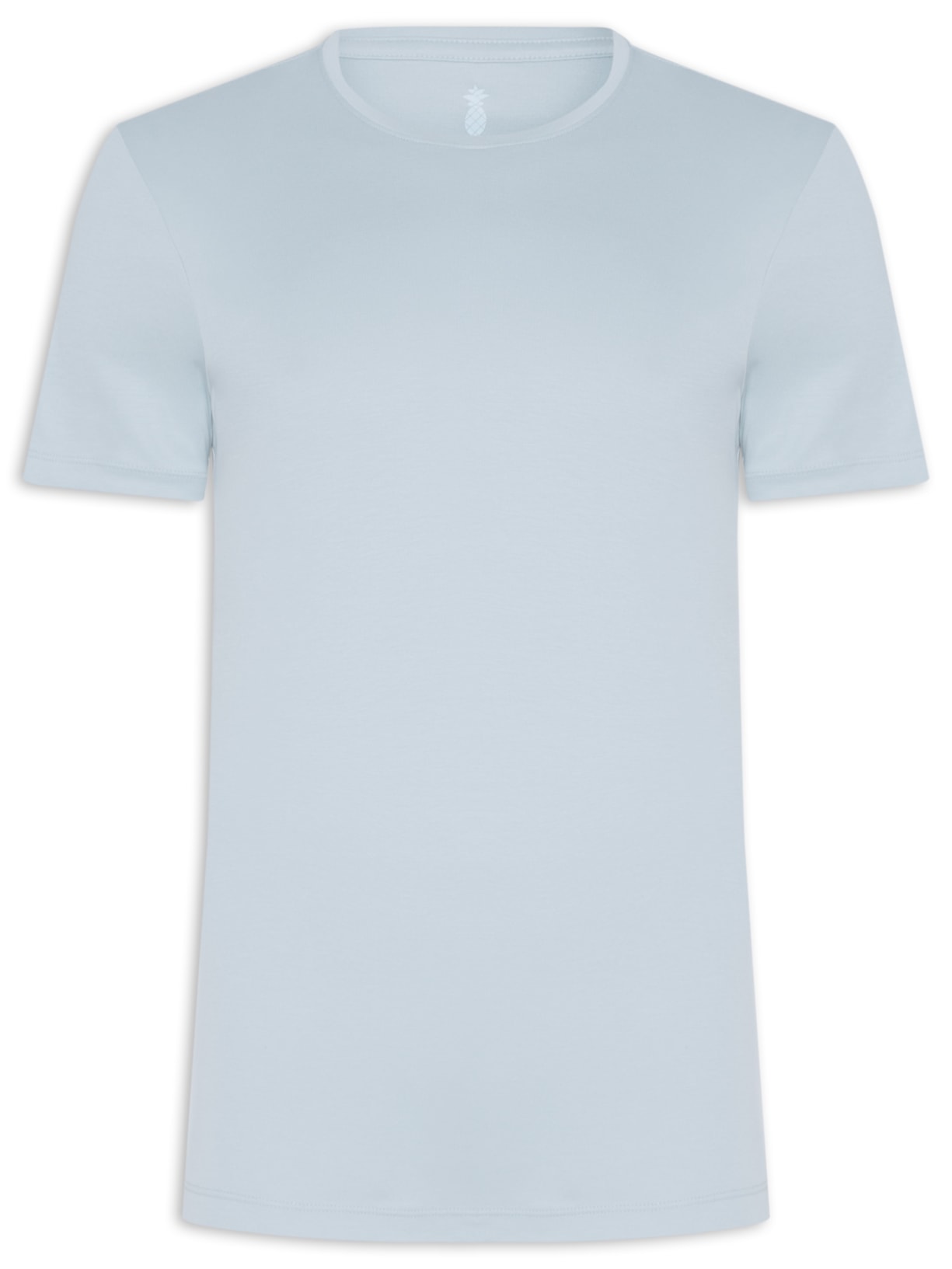 Camiseta Masculina Em Algodão Pima Peruano Azul Pineapple