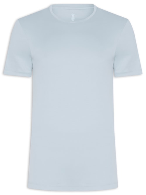 Camiseta Masculina Em Algodão Pima Peruano - Azul
