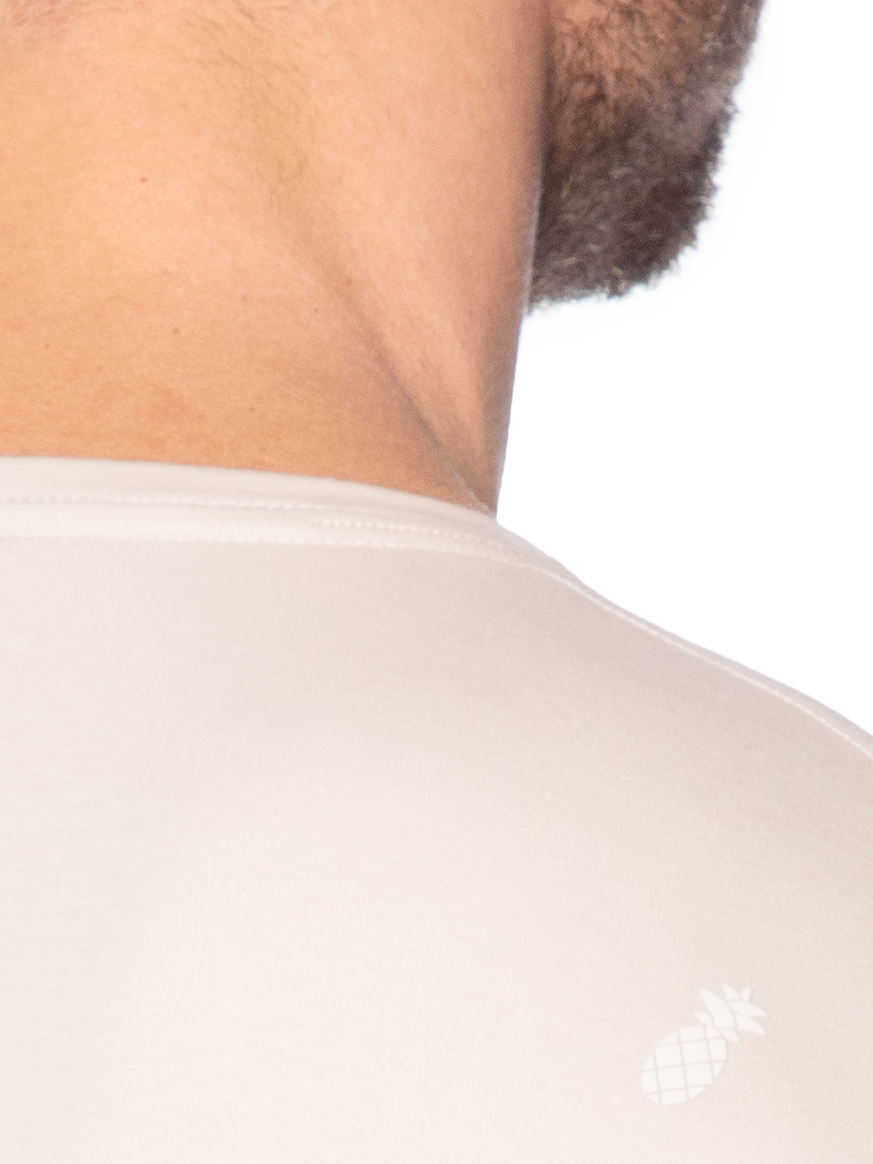 Camiseta Masculina Em Algodão Pima Peruano Bege Pineapple