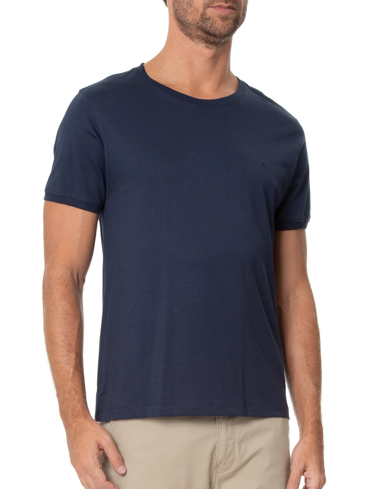 Camiseta Masculina em Algodão Pima Surton Azul Aramis