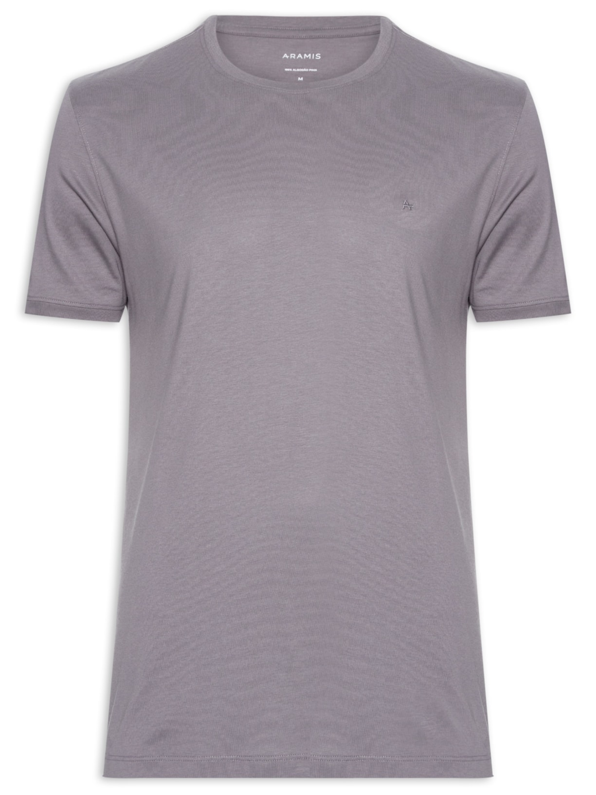 Camiseta Masculina Em Algodão Pima Surton - Cinza