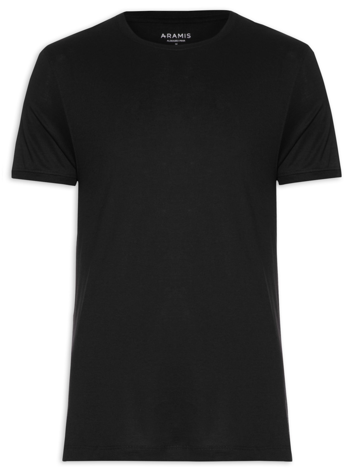 Camiseta Masculina em Algodão Pima Surton - Preto
