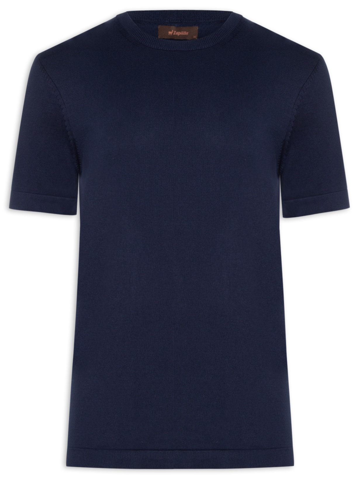 Camiseta Masculina em Tricot - Azul Marinho