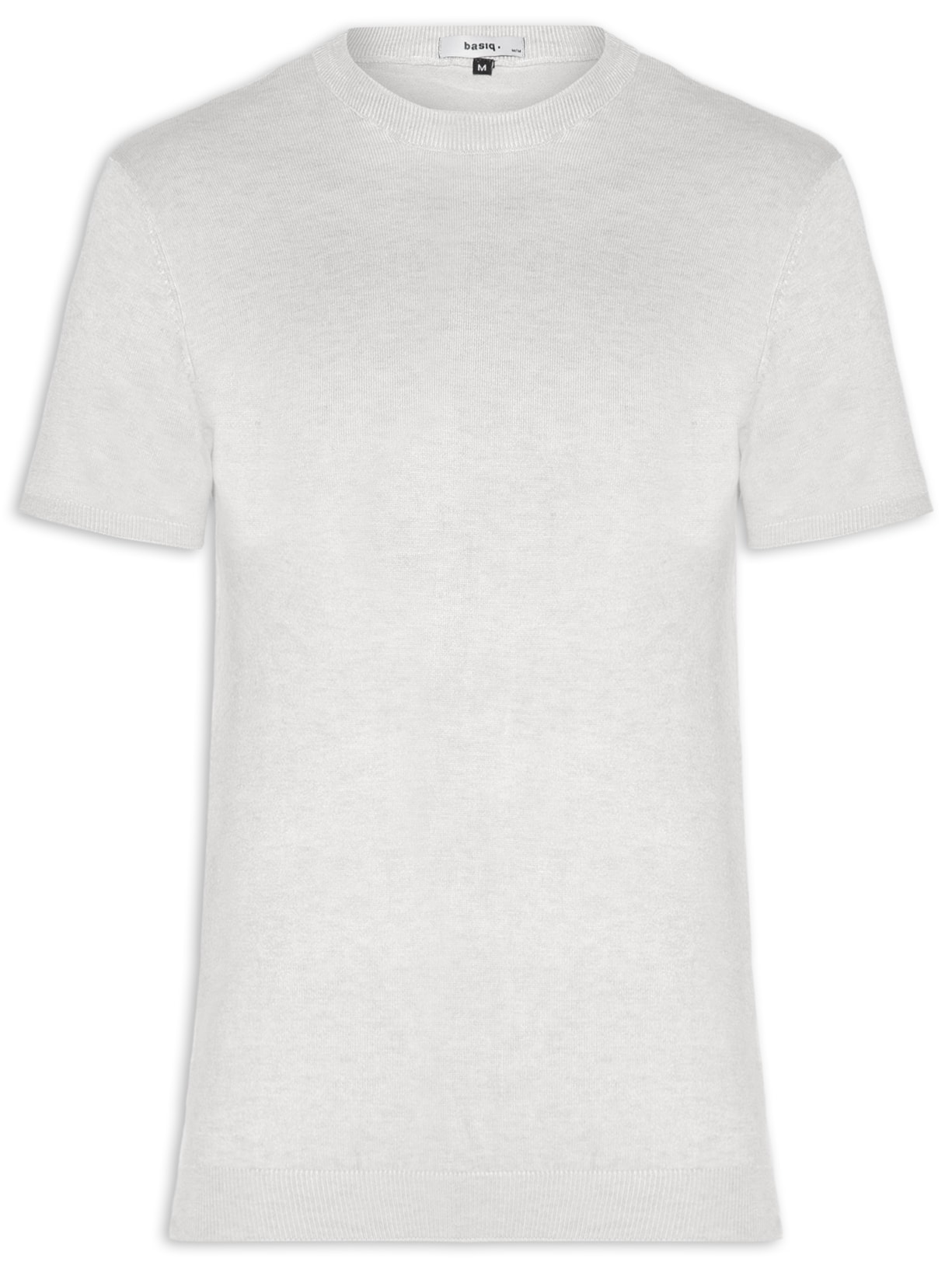 Camiseta Masculina Em Tricot - Cinza