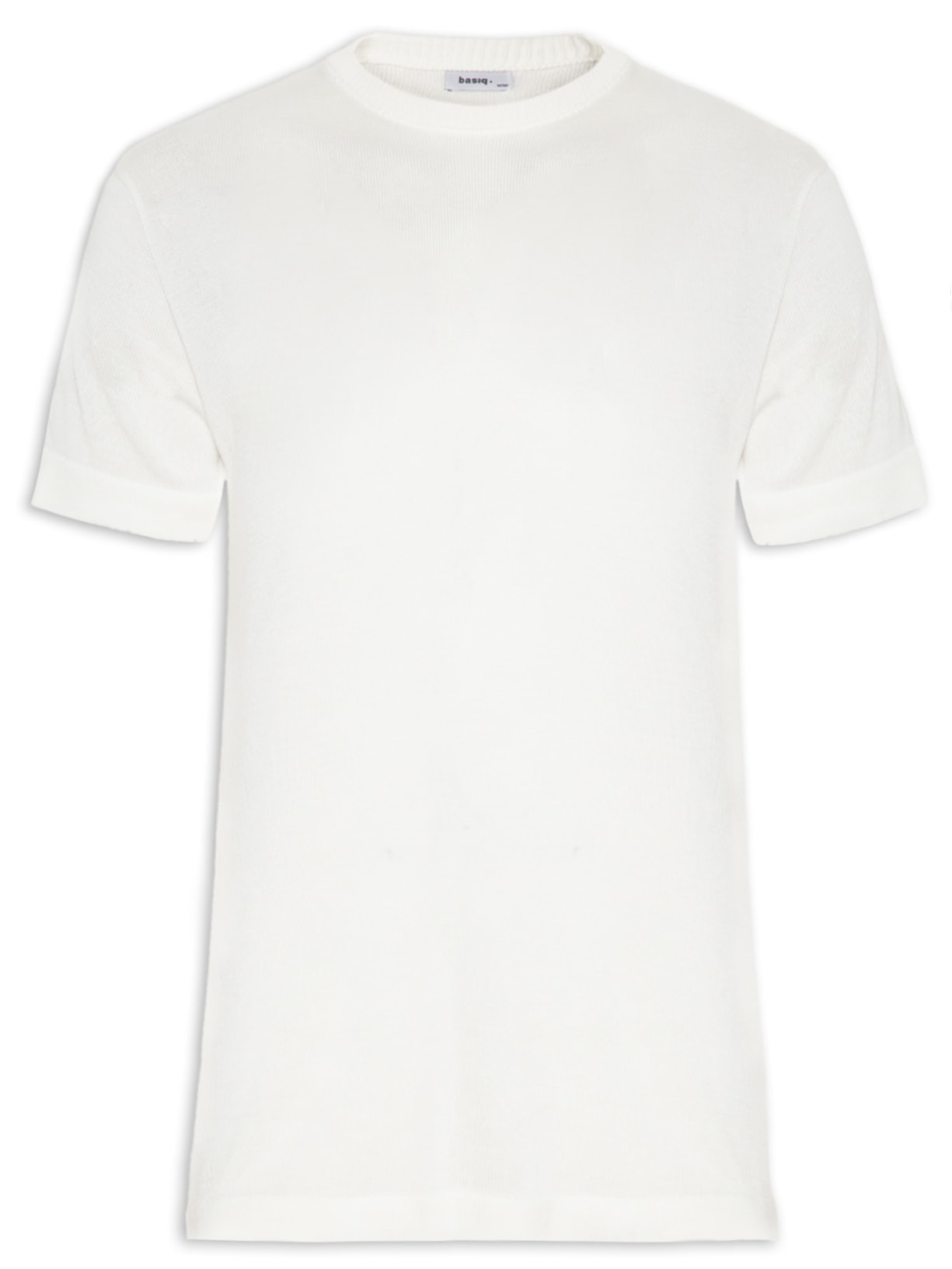Camiseta Masculina Em Tricot - Off White