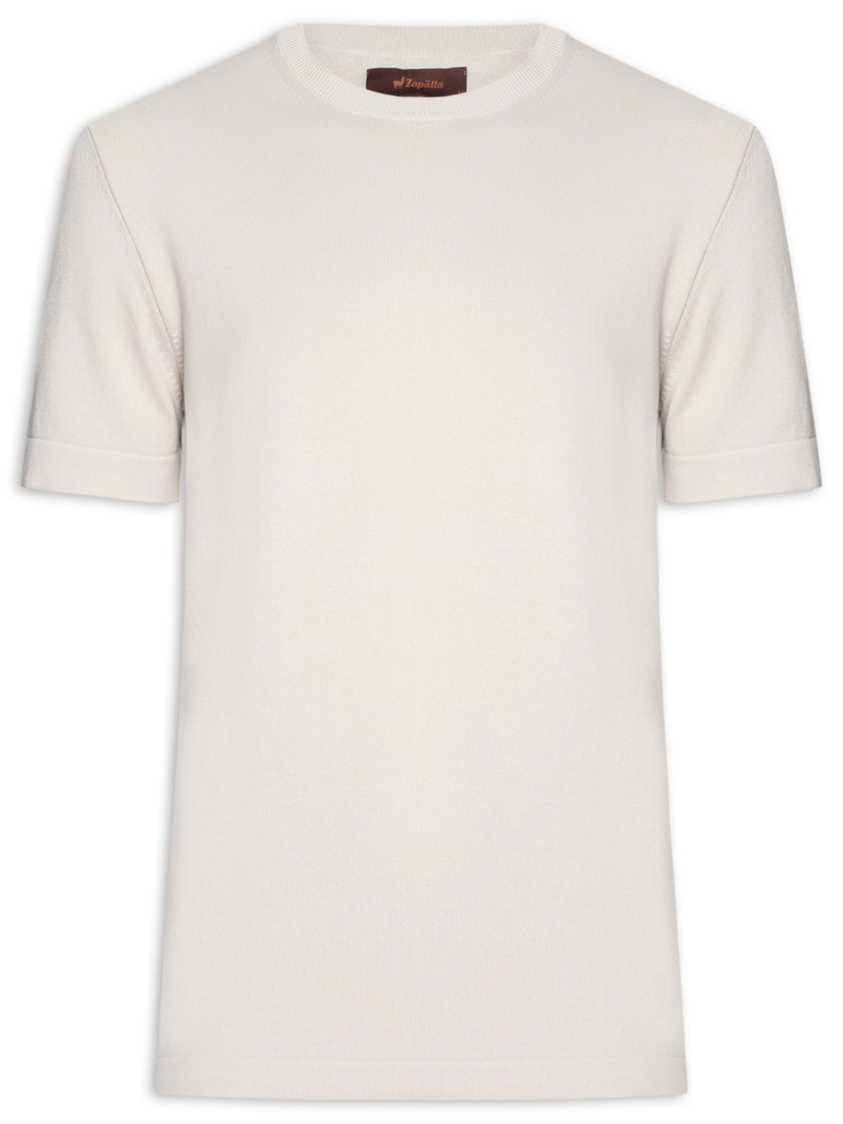 Camiseta Masculina em Tricot - Off White