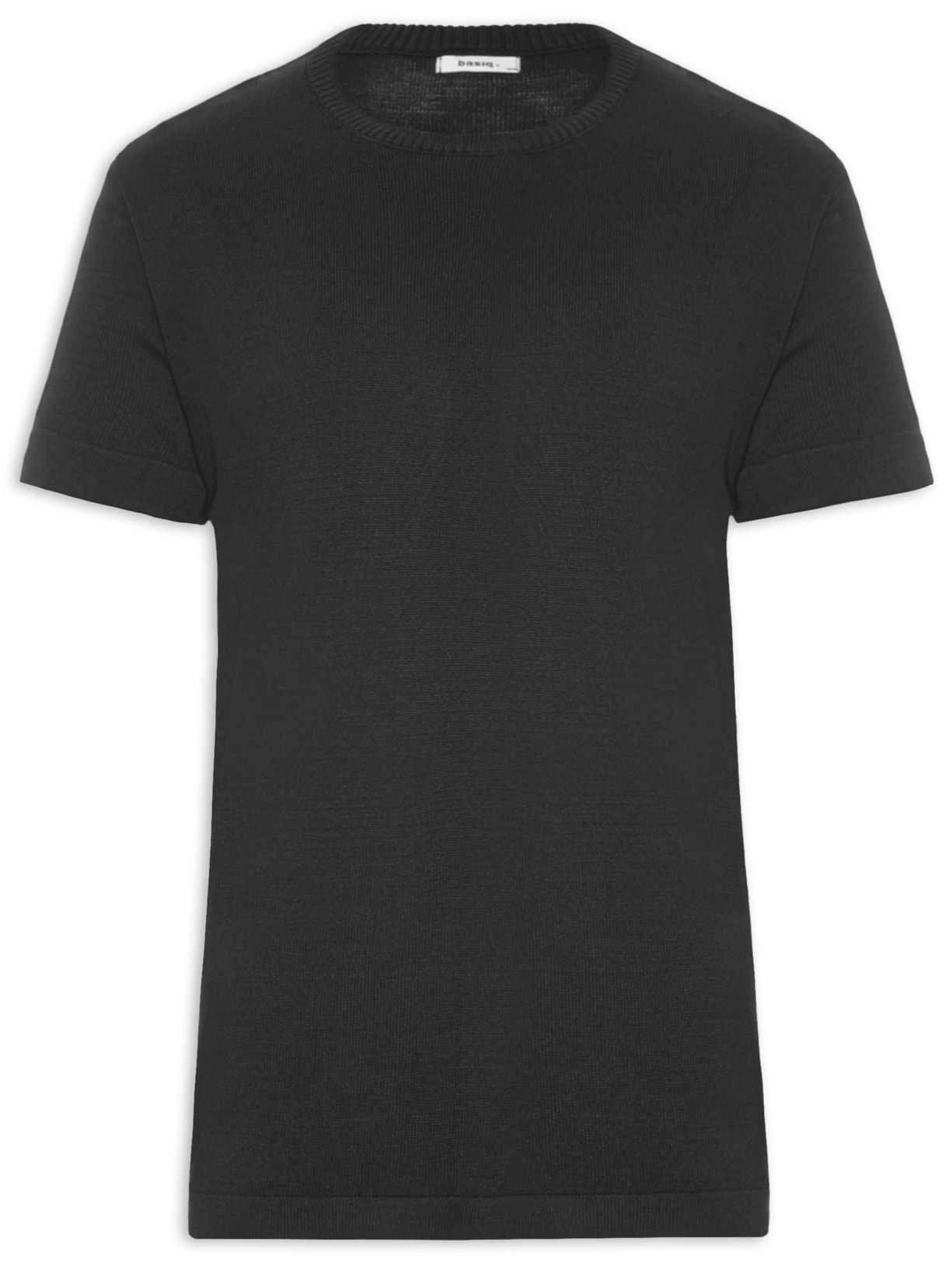 Camiseta Masculina Em Tricot - Preto