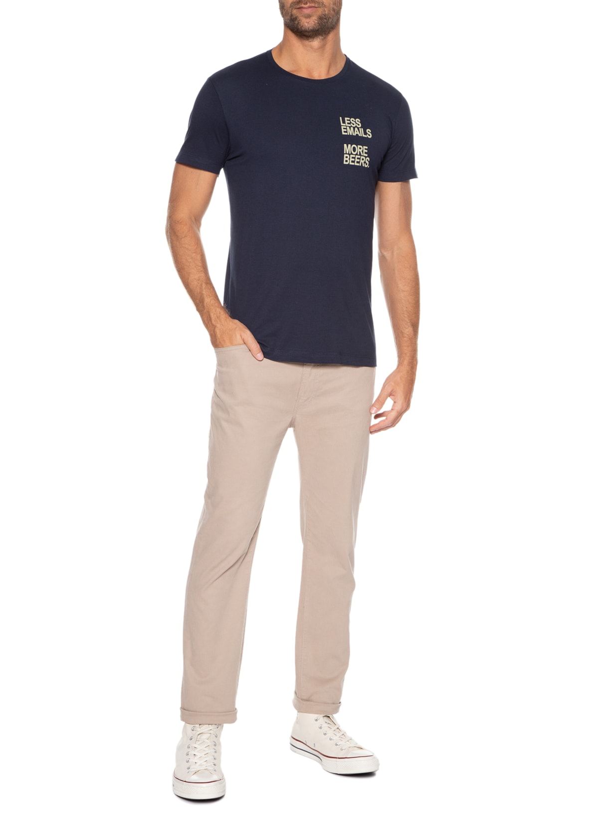 Camiseta Masculina Emails Beers Azul Sergio K