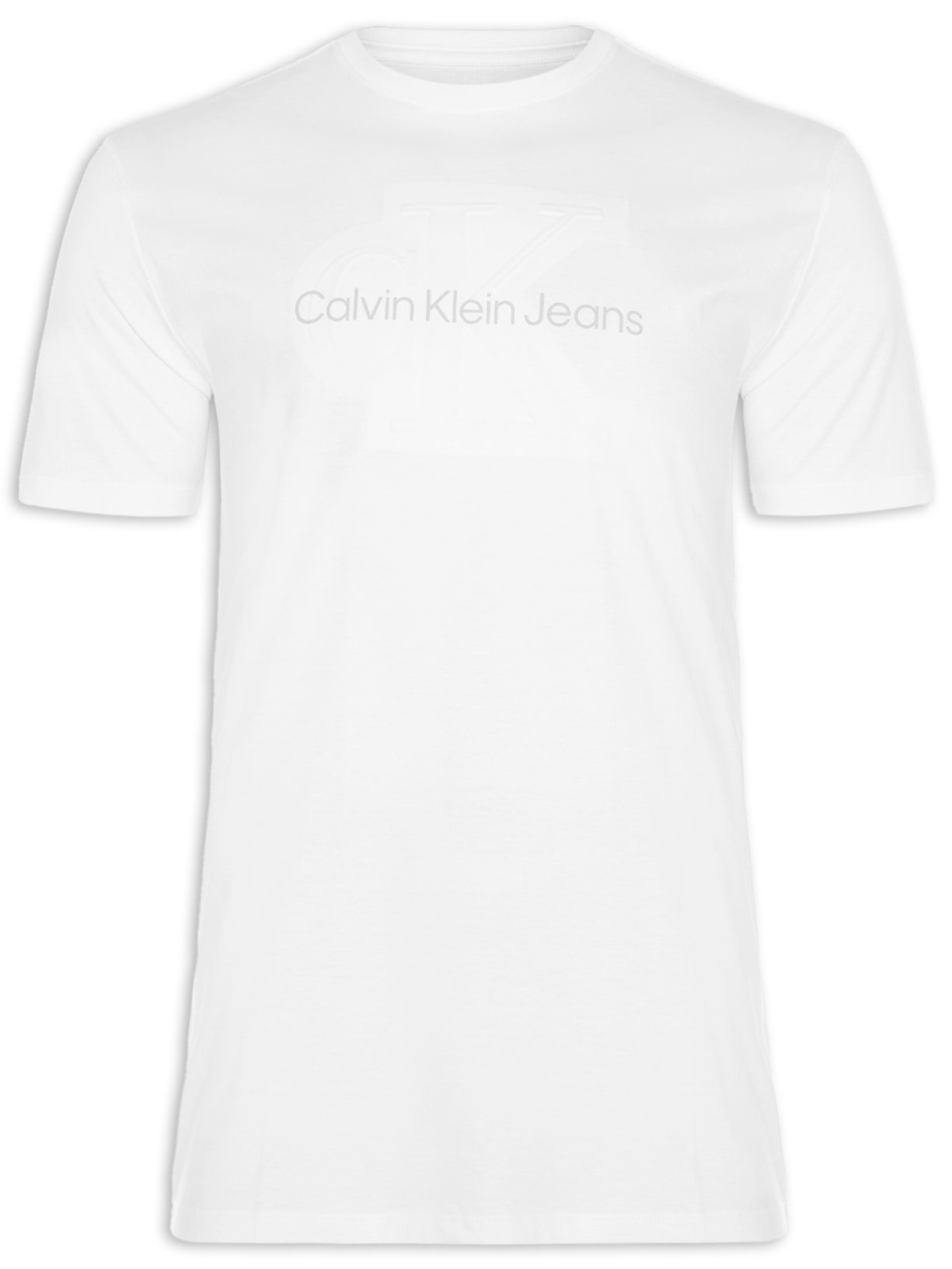 Camiseta Masculina Embossed - Branco