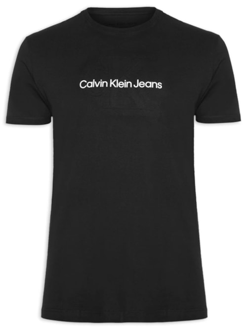 Camiseta Masculina Embossed - Preto
