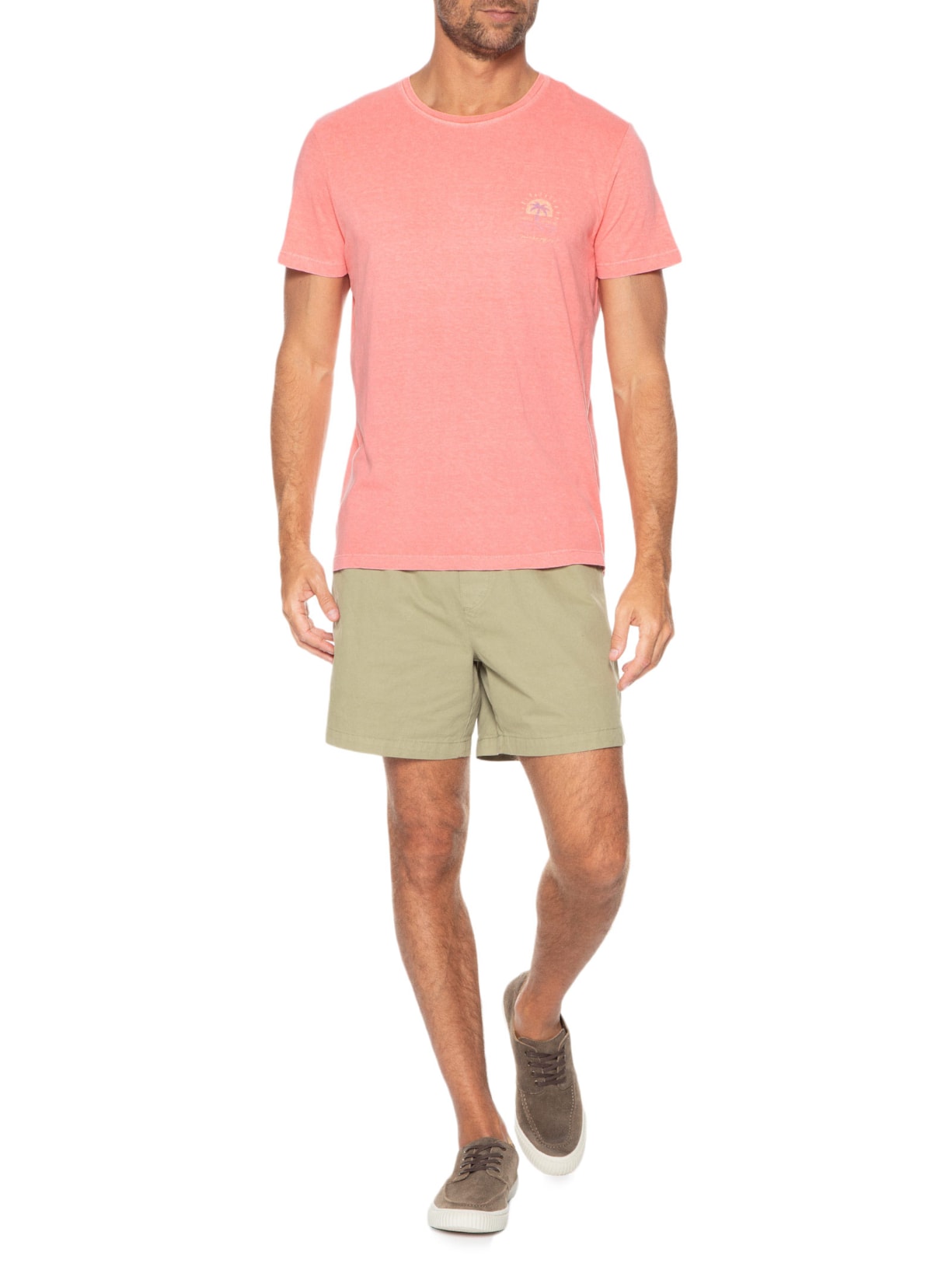 Camiseta Masculina Endless Vacation Rosa Pineapple