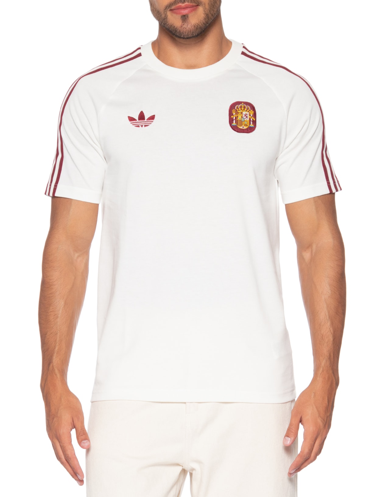 Camiseta Masculina Espanha – Branco Adidas Originals
