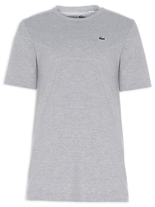 Camiseta Masculina Esportiva Regular Fit Em Algodão Ultra Dry - Cinza