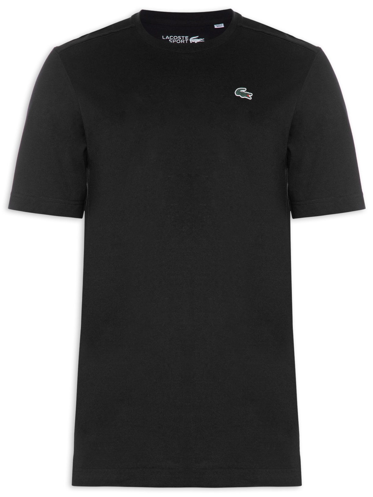 Camiseta Masculina Esportiva Regular Fit Em Algodão Ultra Dry - Preto