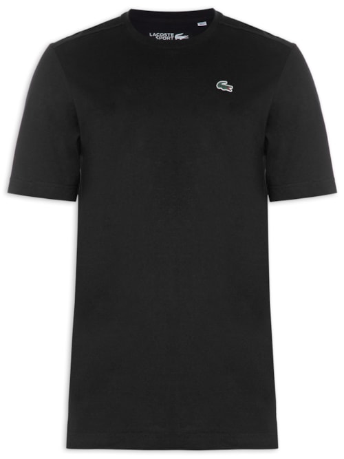 Camiseta Masculina Esportiva Regular Fit Em Algodão Ultra Dry - Preto