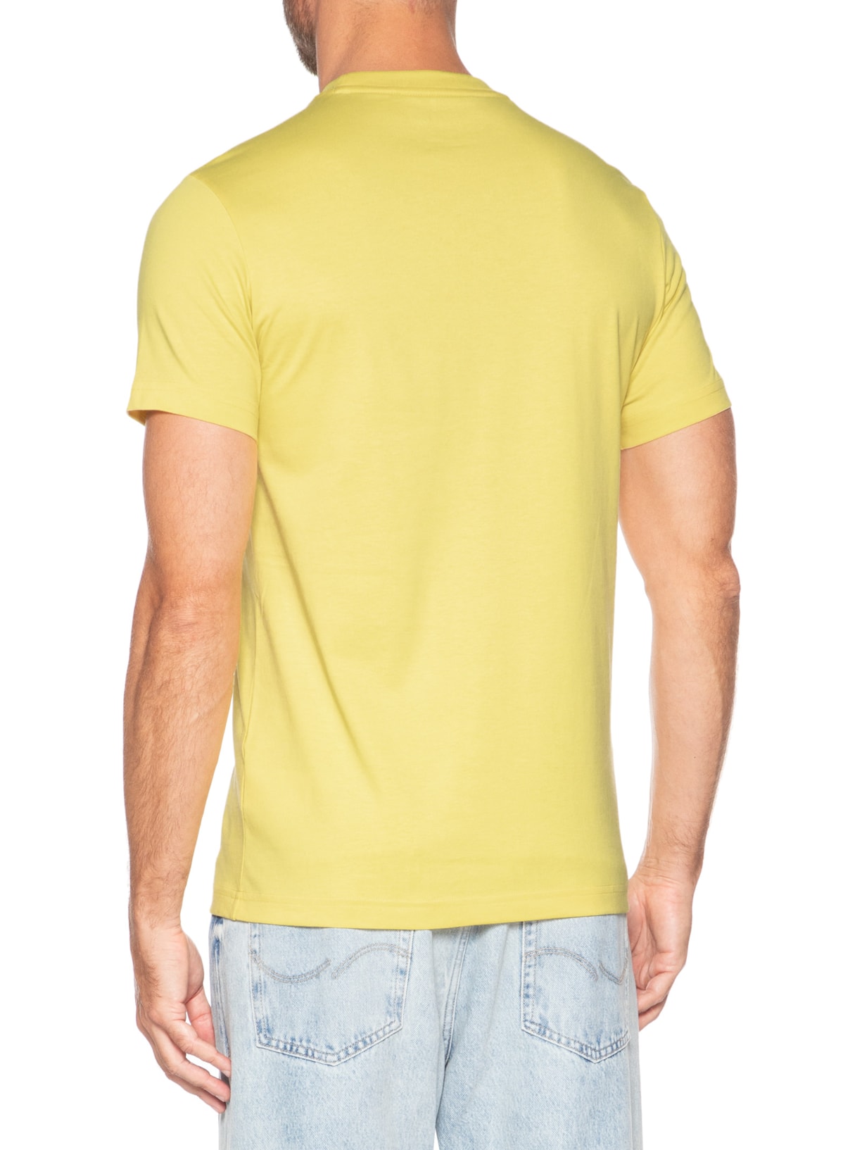 Camiseta Masculina Esportiva Tennis Ultra Dry Amarelo Lacoste