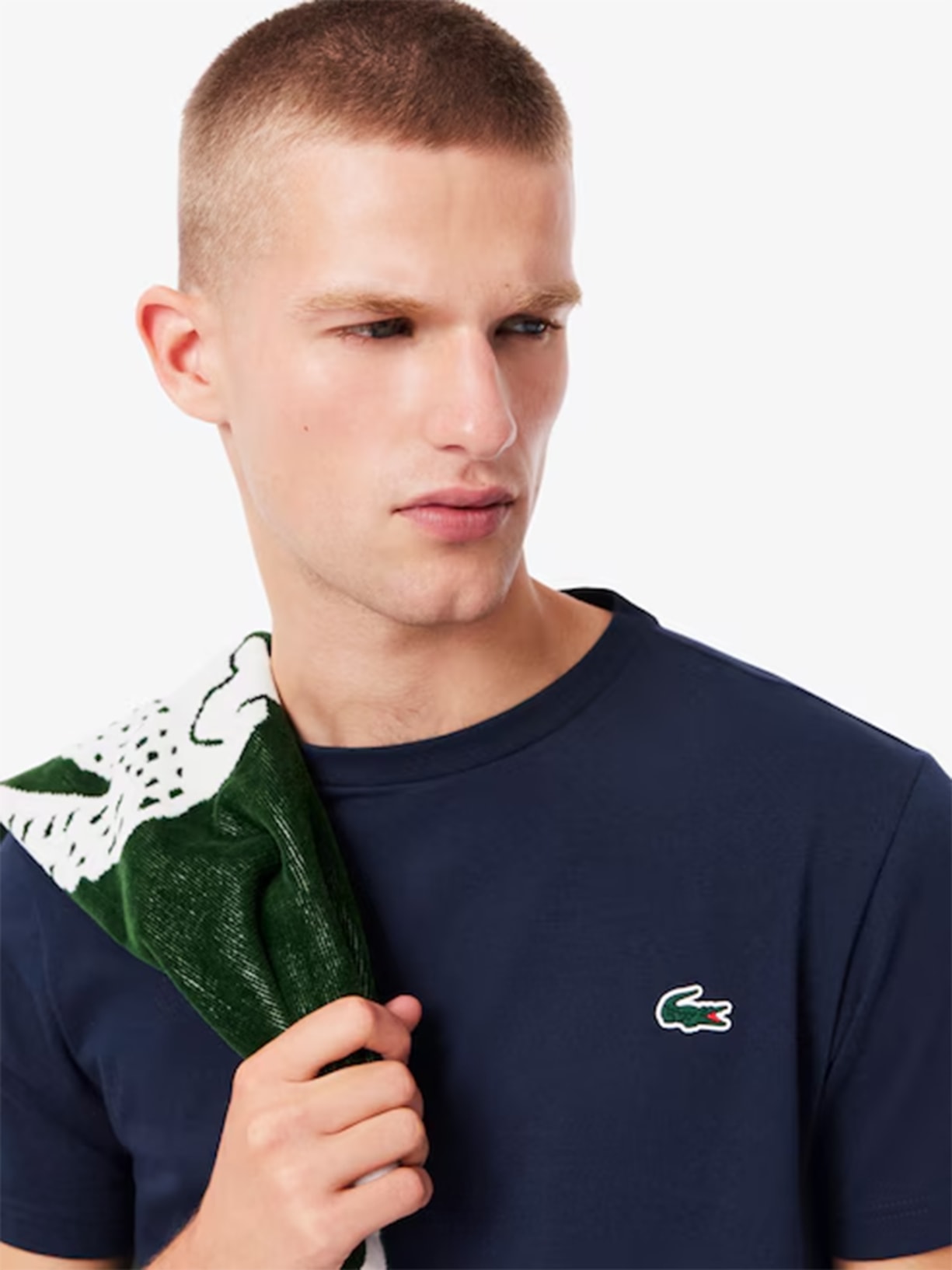 Camiseta Masculina Esportiva Tennis Ultra Dry Azul Lacoste