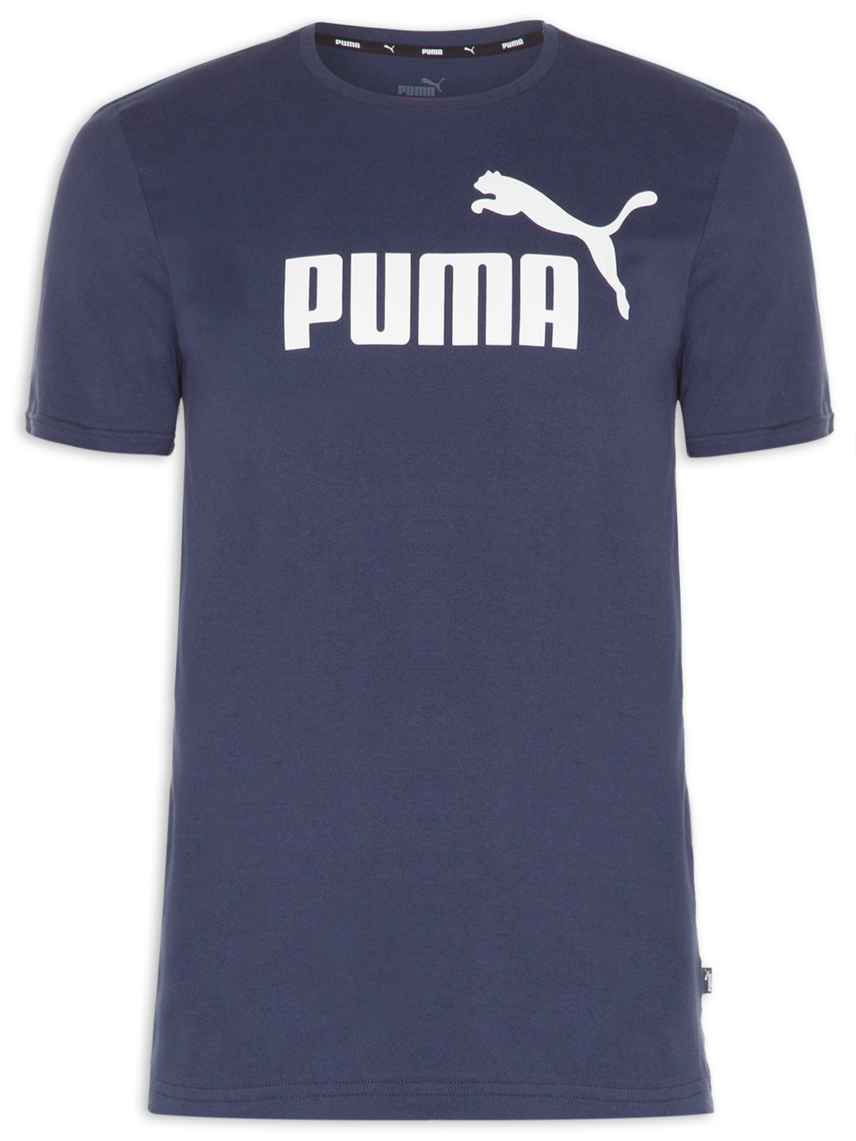 Camiseta Masculina Ess Logo Tee - Azul