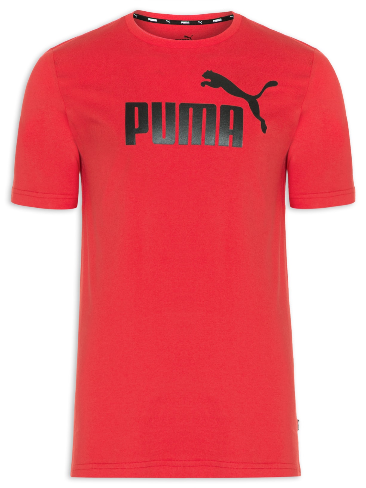 Camiseta Masculina Ess Logo Tee - Vermelho