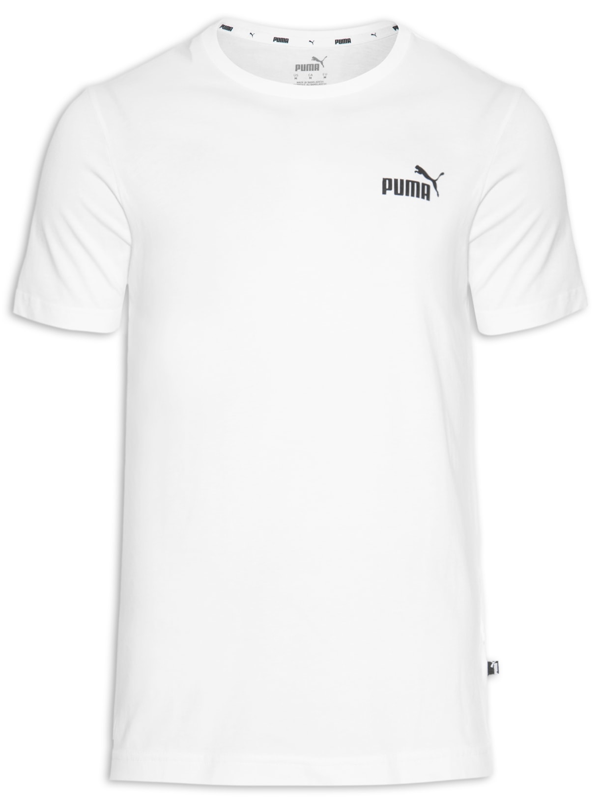 Camiseta Masculina Ess Small Logo Tee - Branco