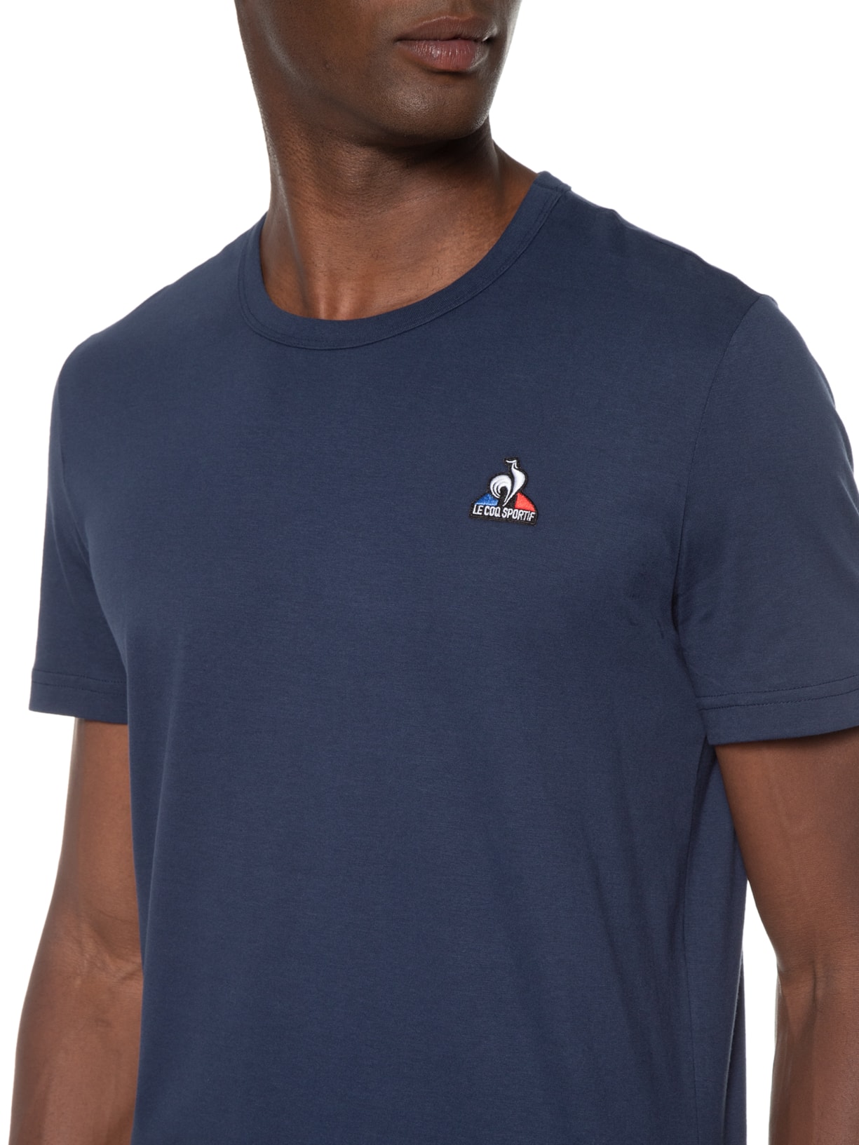 Camiseta Masculina Ess Tee Ss Nº3 Azul Le Coq Sportif