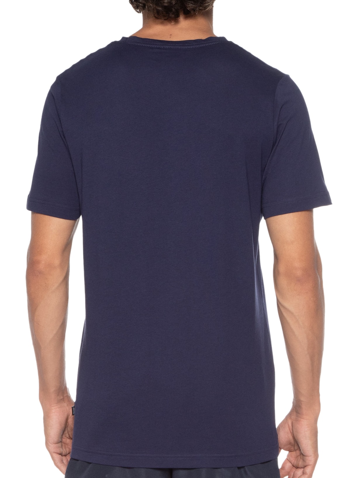 Camiseta Masculina Ess V Neck Tee Azul Puma