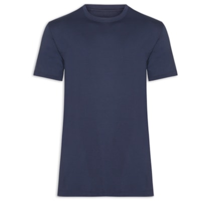 Camiseta Masculina Essencial Tech Em Modal - Azul