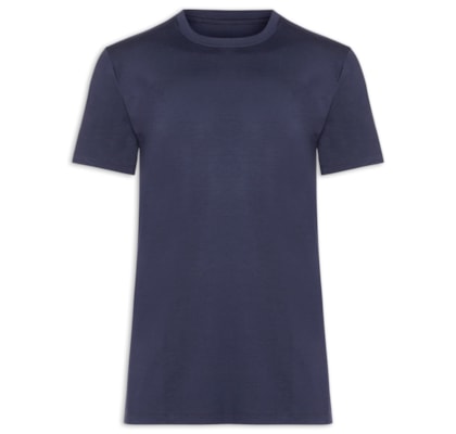 Camiseta Masculina Essencial Tech Em Modal - Azul