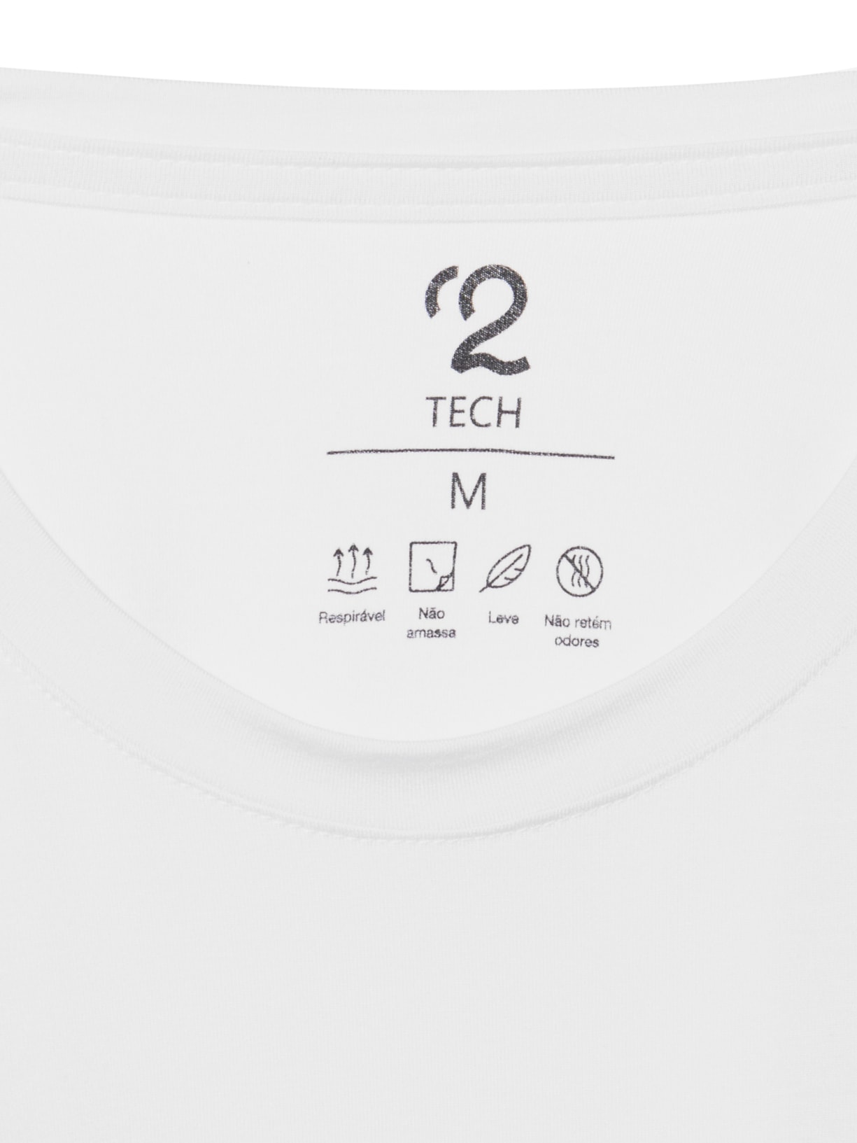 Camiseta Masculina Essencial Tech Em Modal Branco '2 Essential