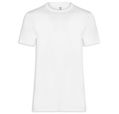 Camiseta Masculina Essencial Tech Em Modal - Branco