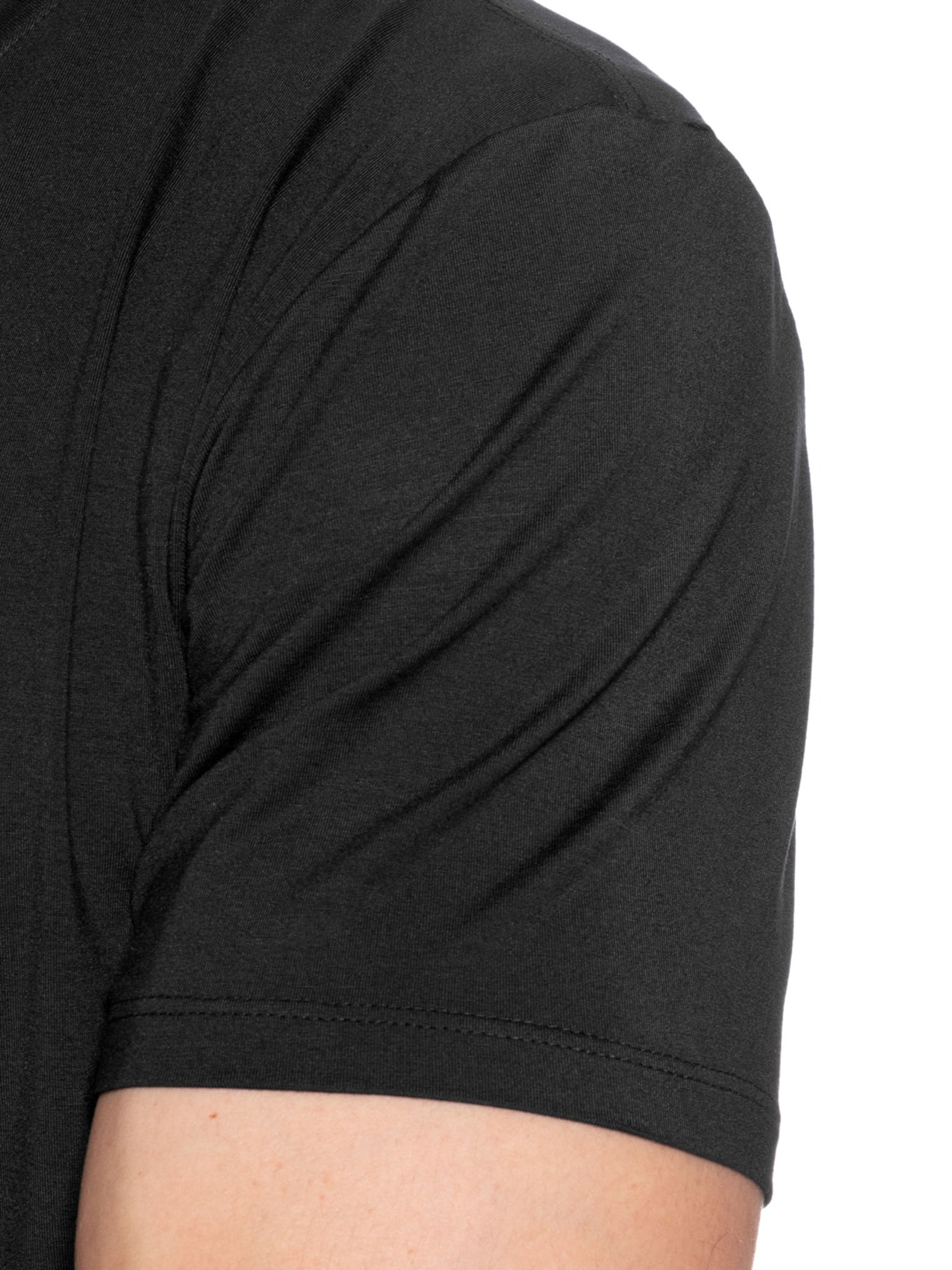 Camiseta Masculina Essencial Tech Em Modal Preto '2 Essential