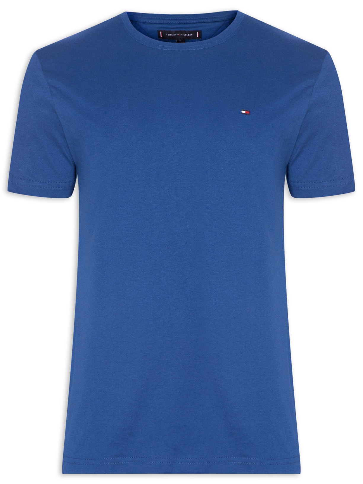 Camiseta Masculina Essential Algodão Cneck - Azul