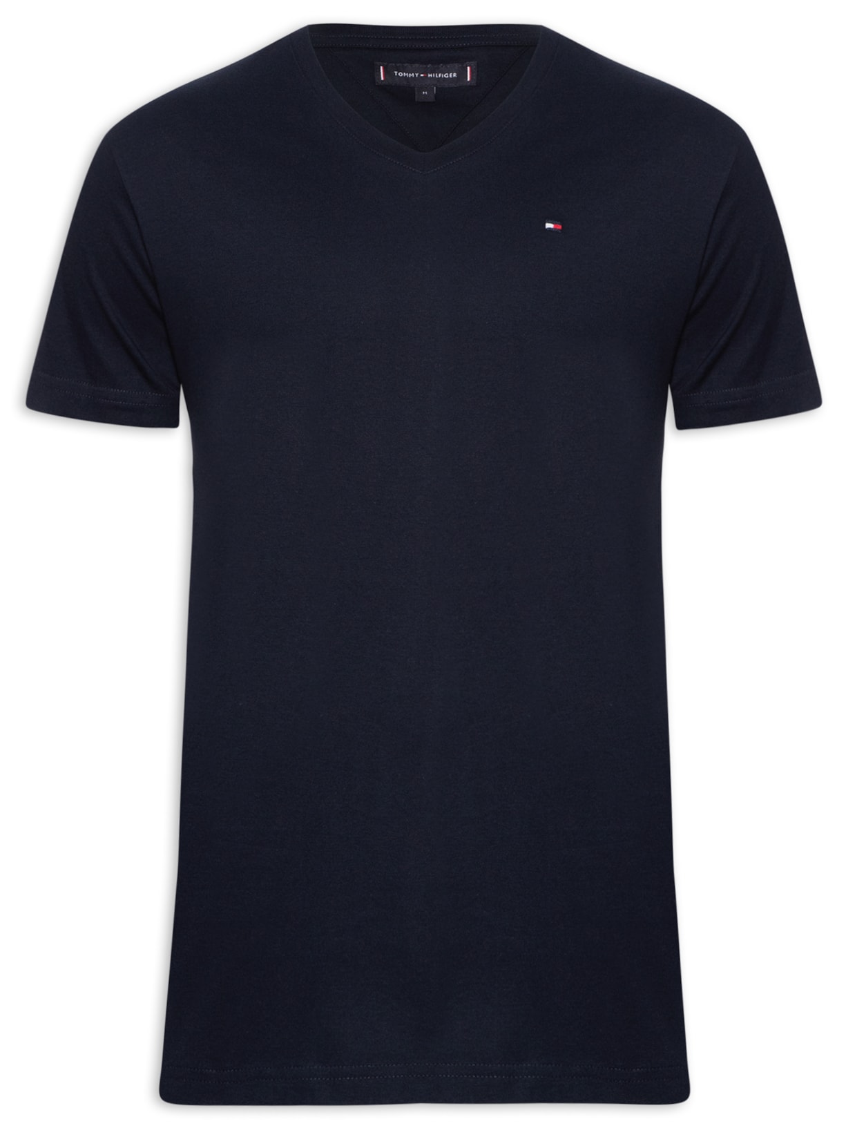 Camiseta Masculina Essential Algodão Vneck - Azul