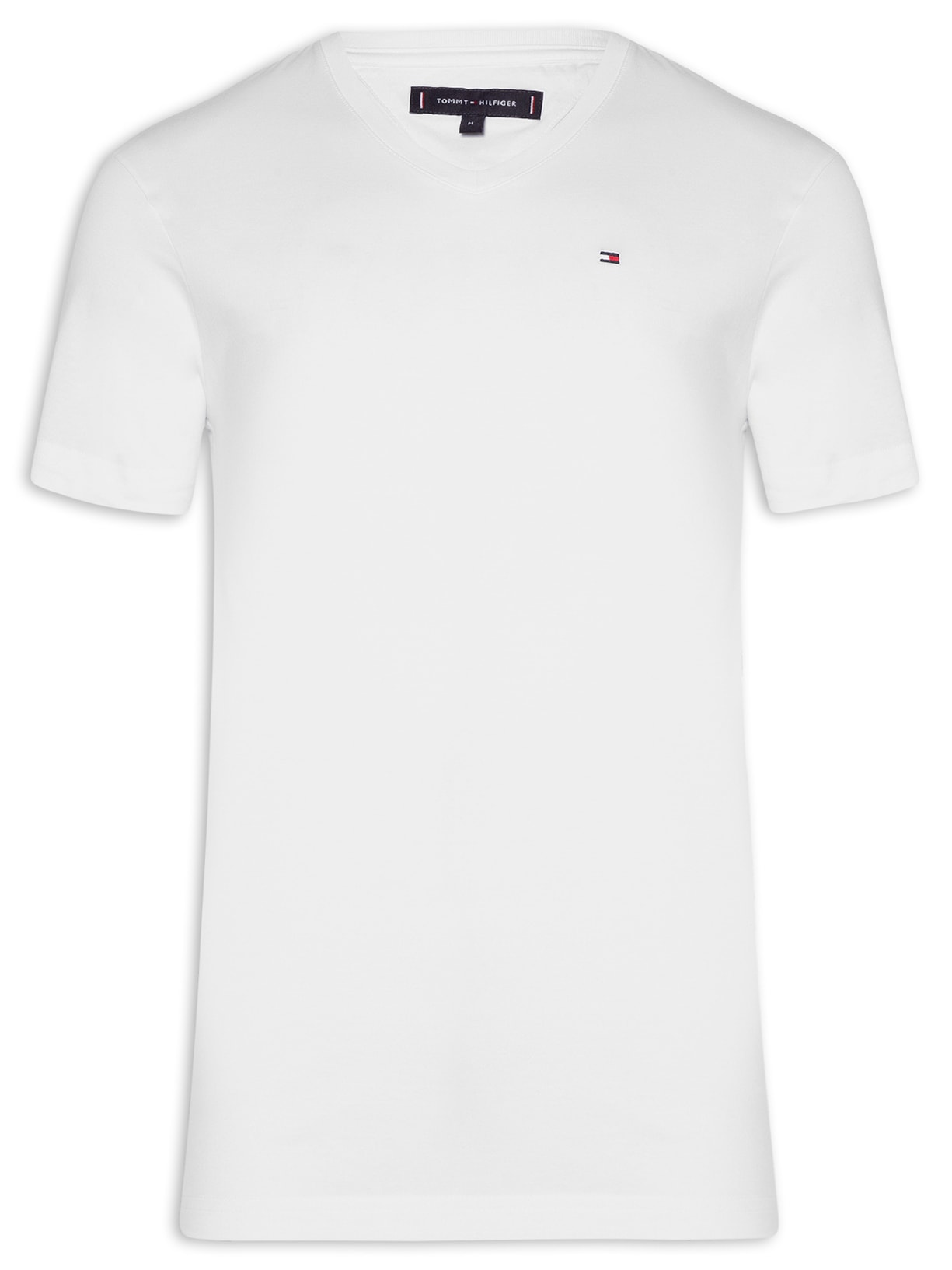 Camiseta Masculina Essential Algodão Vneck - Branco
