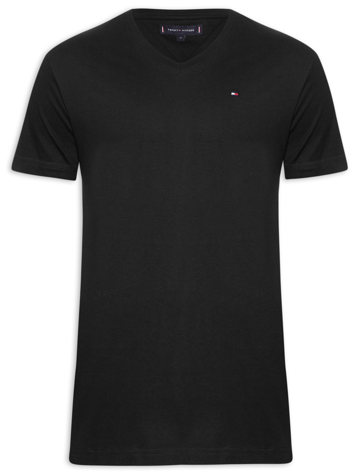 Camiseta Masculina Essential Algodão Vneck - Preto