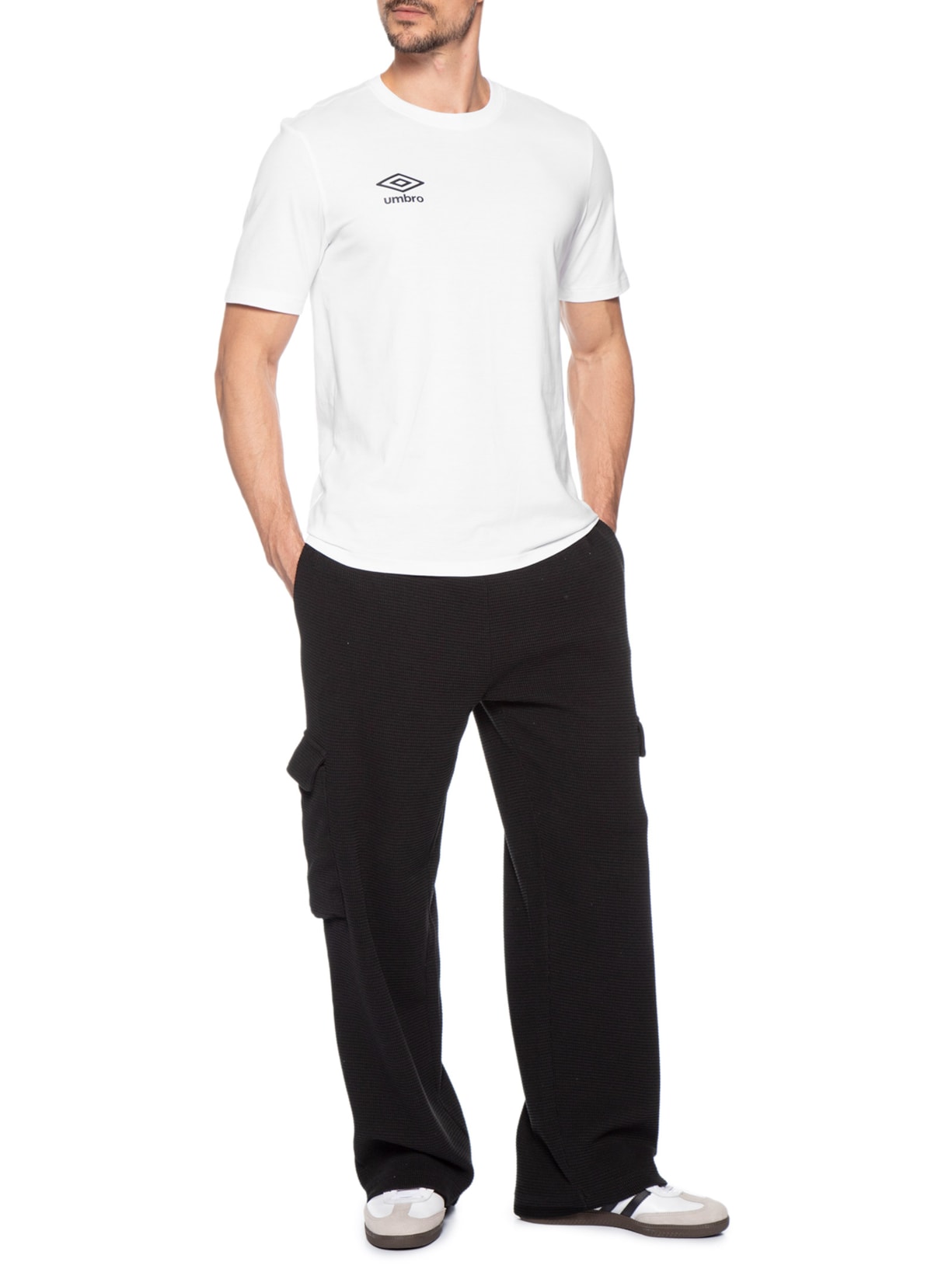 Camiseta Masculina Essential Branco Umbro