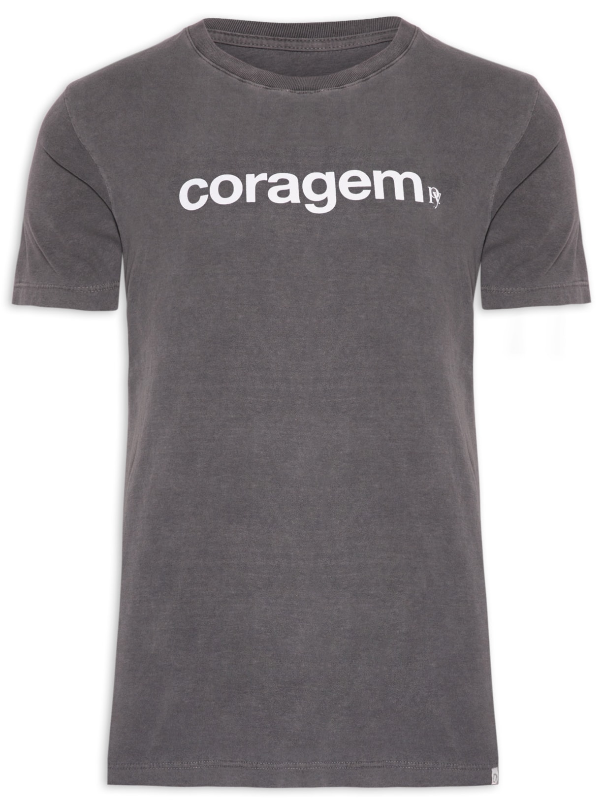 Camiseta Masculina Essential Coragem - Cinza