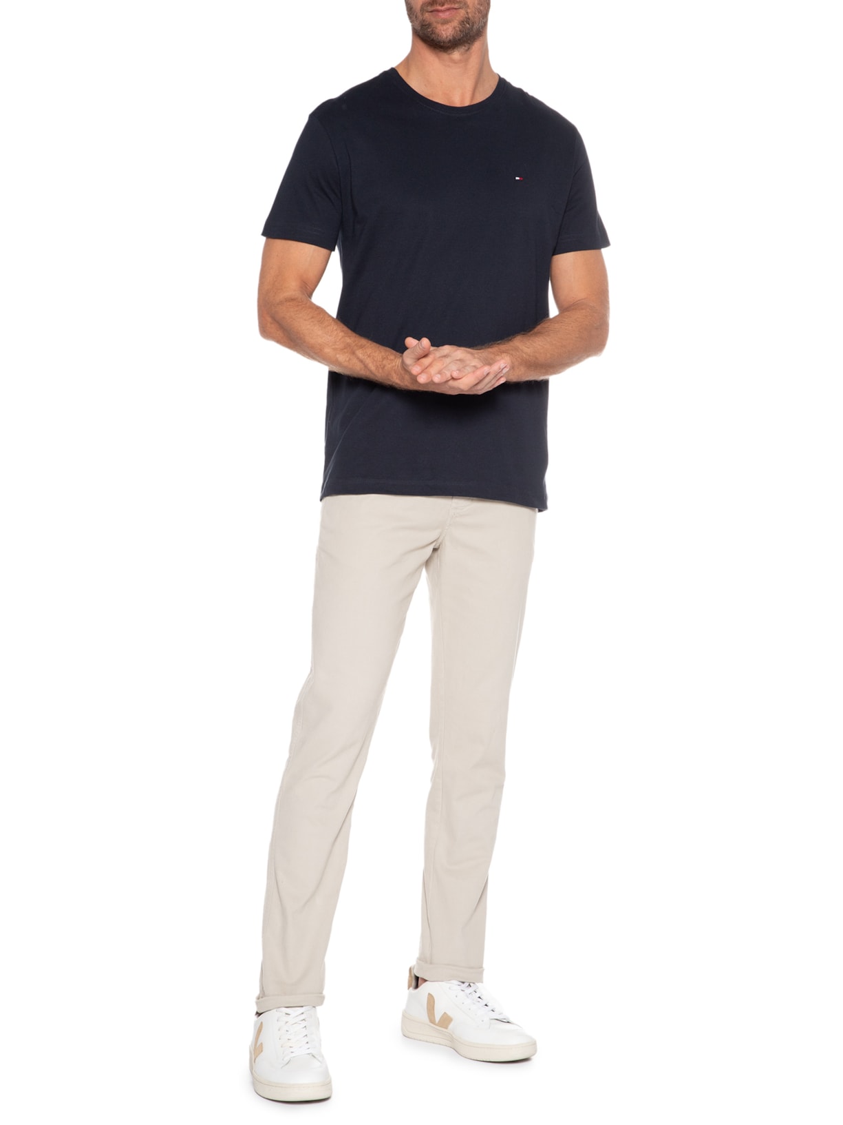 Camiseta Masculina Essential Cotton Azul Tommy Hilfiger