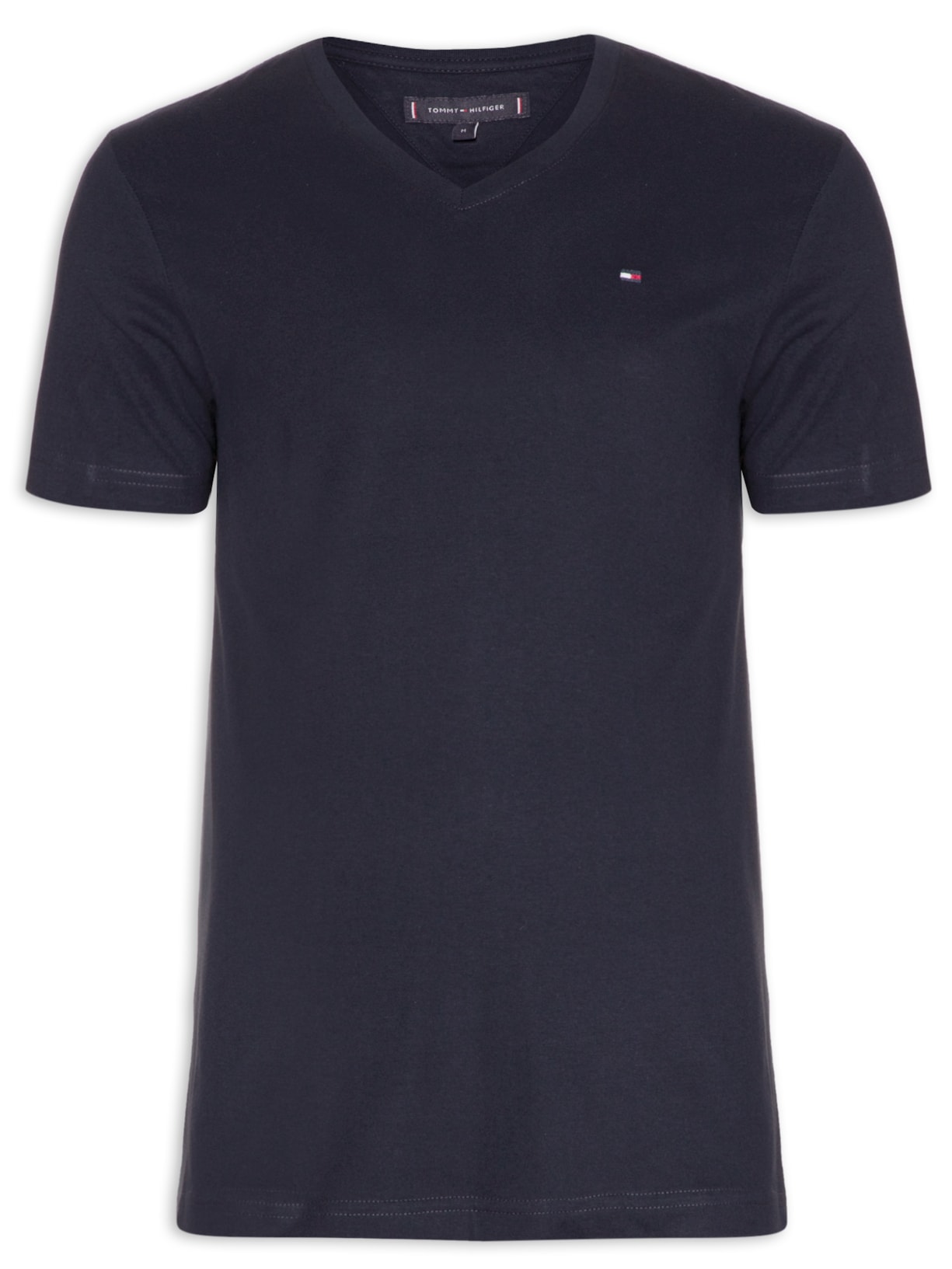 Camiseta Masculina Essential Cotton V Neck - Azul