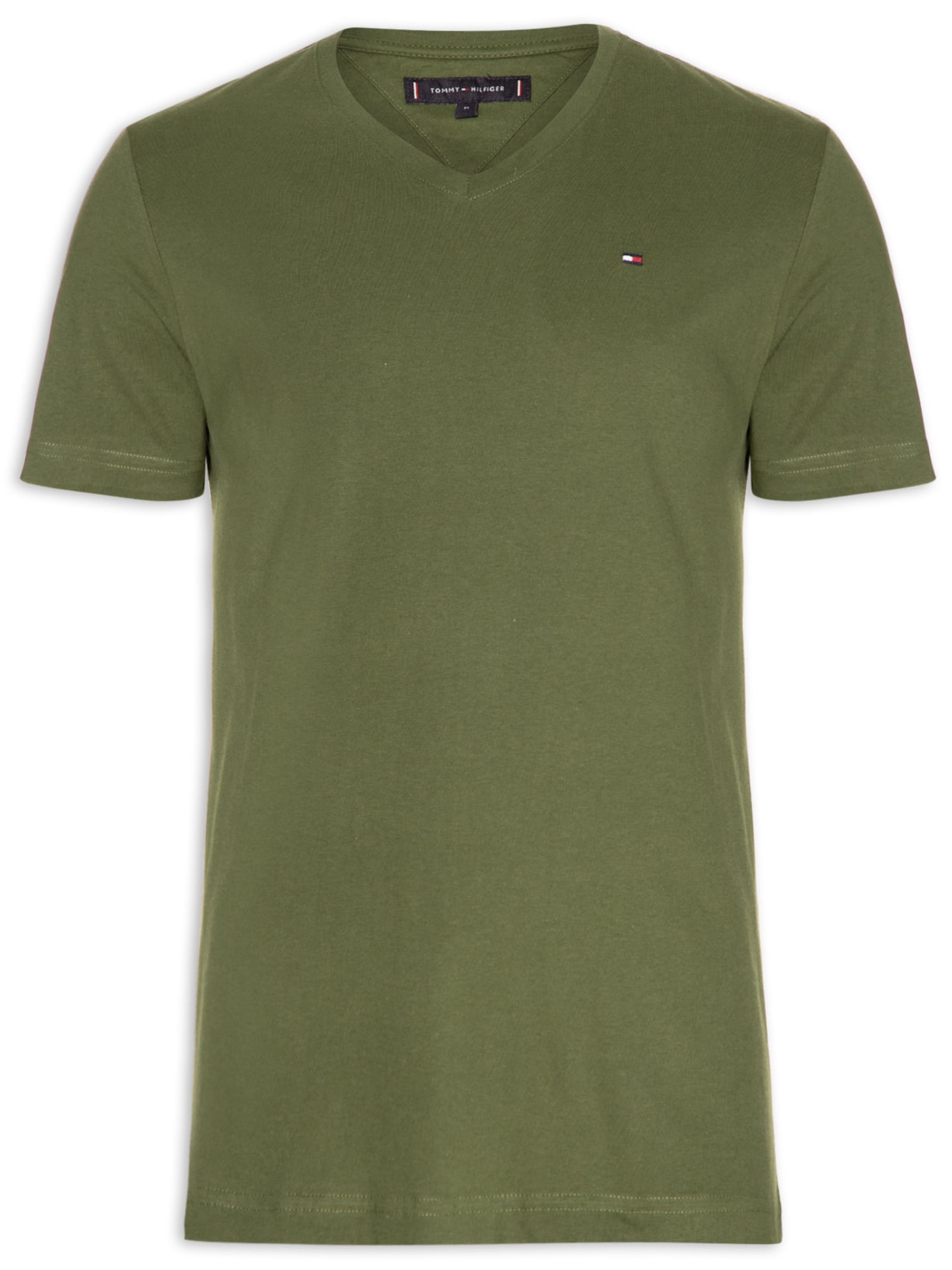 Camiseta Masculina Essential Cotton V Neck - Verde