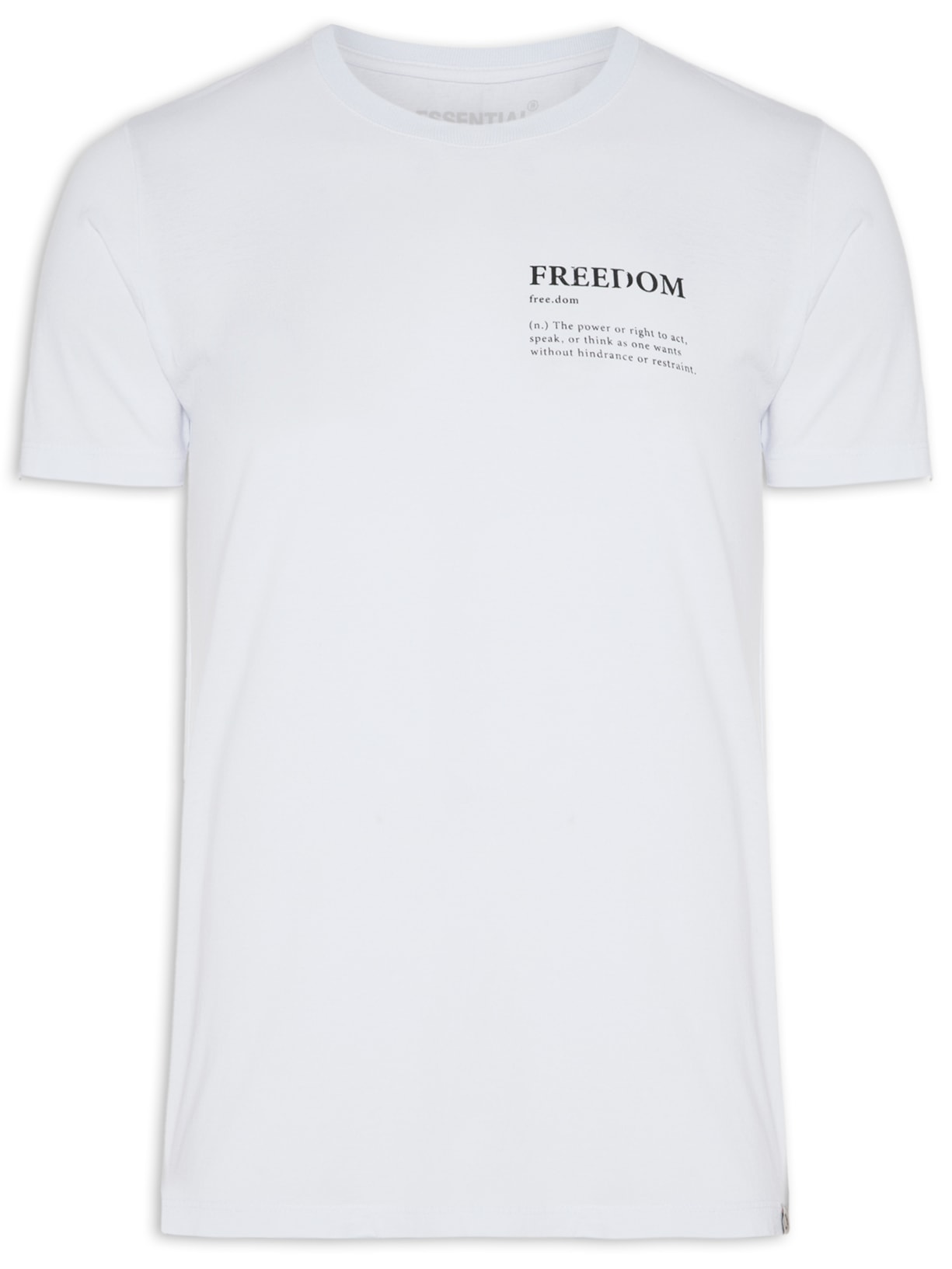 Camiseta Masculina Essential Freedom - Branco