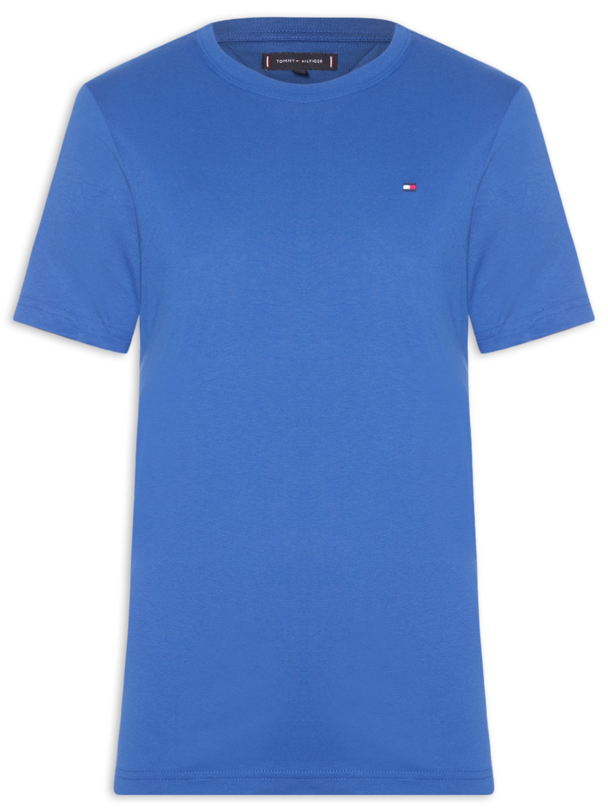 Camiseta Masculina Essential Regular Fit C-Nk Em Algodão - Azul