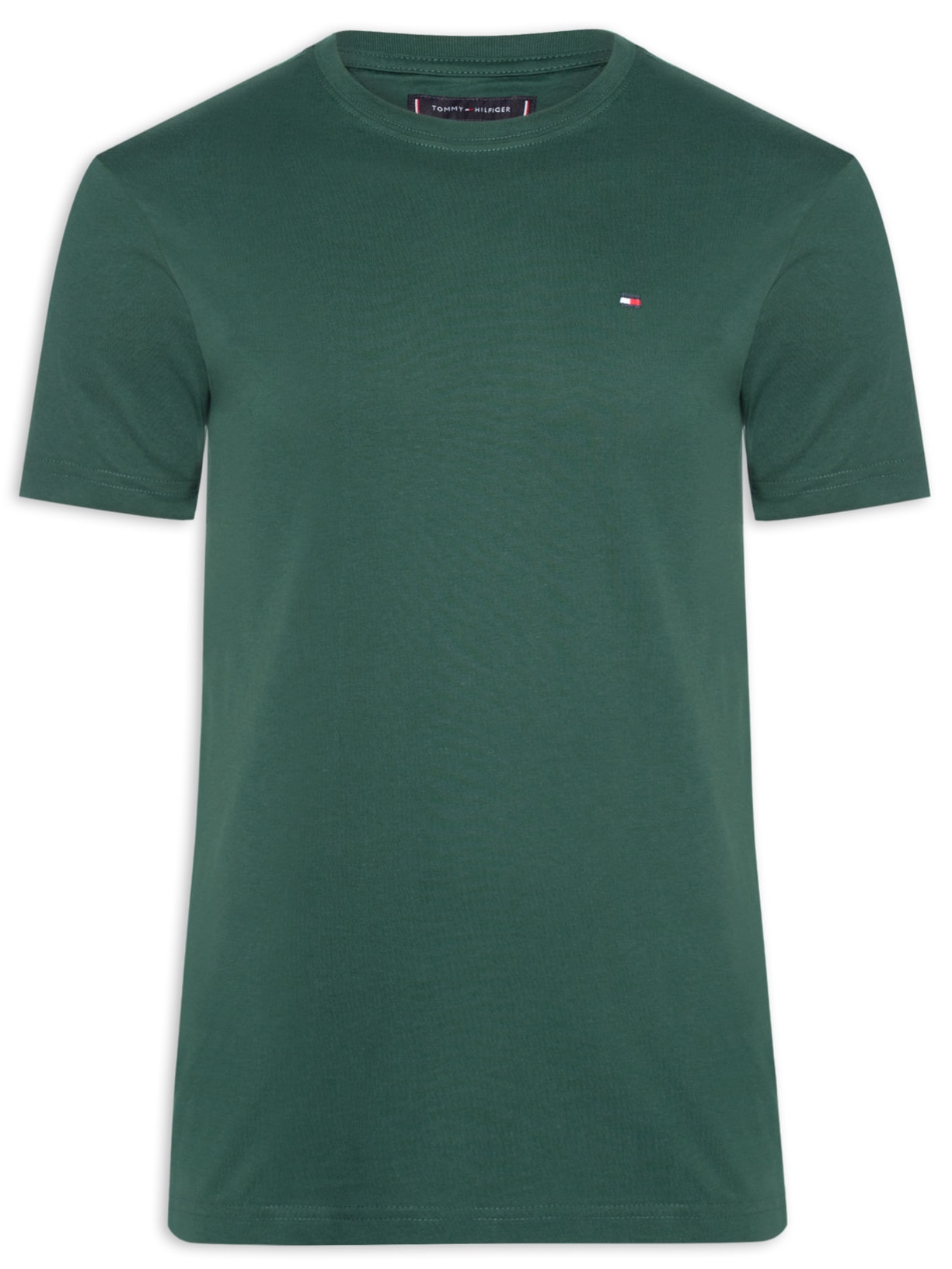 Camiseta Masculina Essential Regular Fit C-Nk Em Algodão - Verde