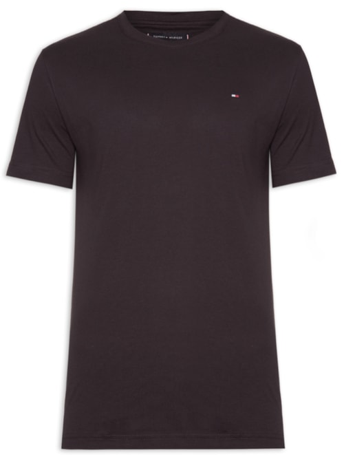 Camiseta Masculina Essential Regular Fit Gola Careca Em Algodão – Marrom